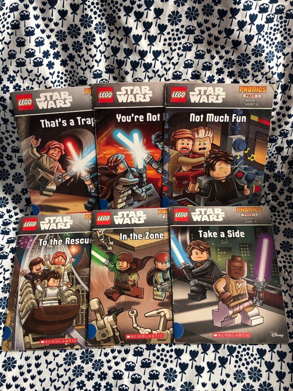 Lego Star Wars phonics readers lot of 6 learning to read books